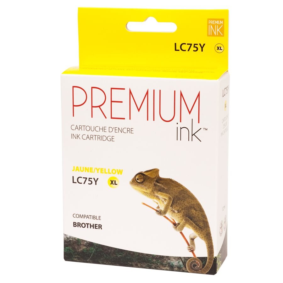 Brother LC75XL Alternative Yellow Premium Ink